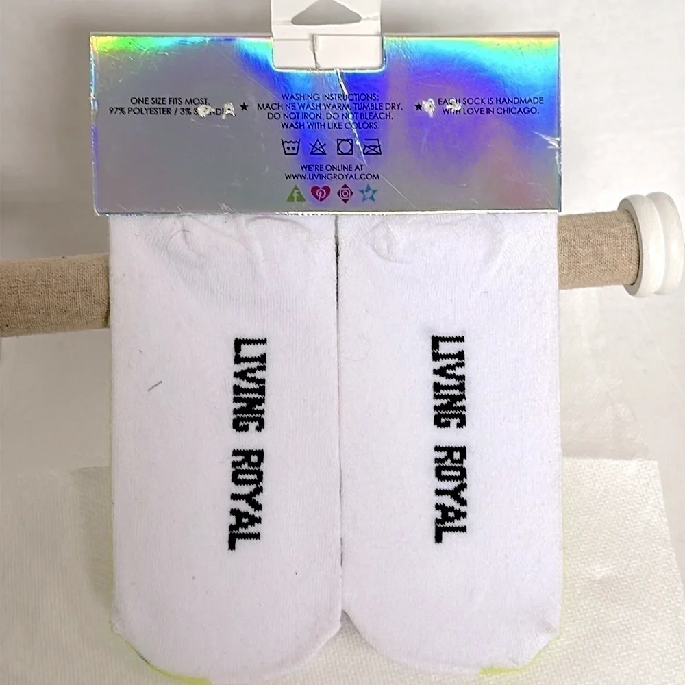 LIVING ROYAL Party Llama Glitter Ankle Sock OSFM